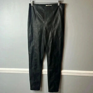Women’s We The Free Black Faux Leather Pants Size 28